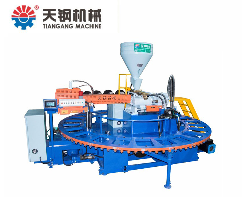 TG-8124B-全自動(dòng)回轉(zhuǎn)式塑膠鞋類(lèi) 吹氣射出成型機(jī)